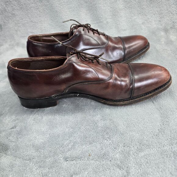 Cordwainer Wright Men's Arch Preserver Shoes Brown Oxford Leather SIze 11 - Picture 12 of 13